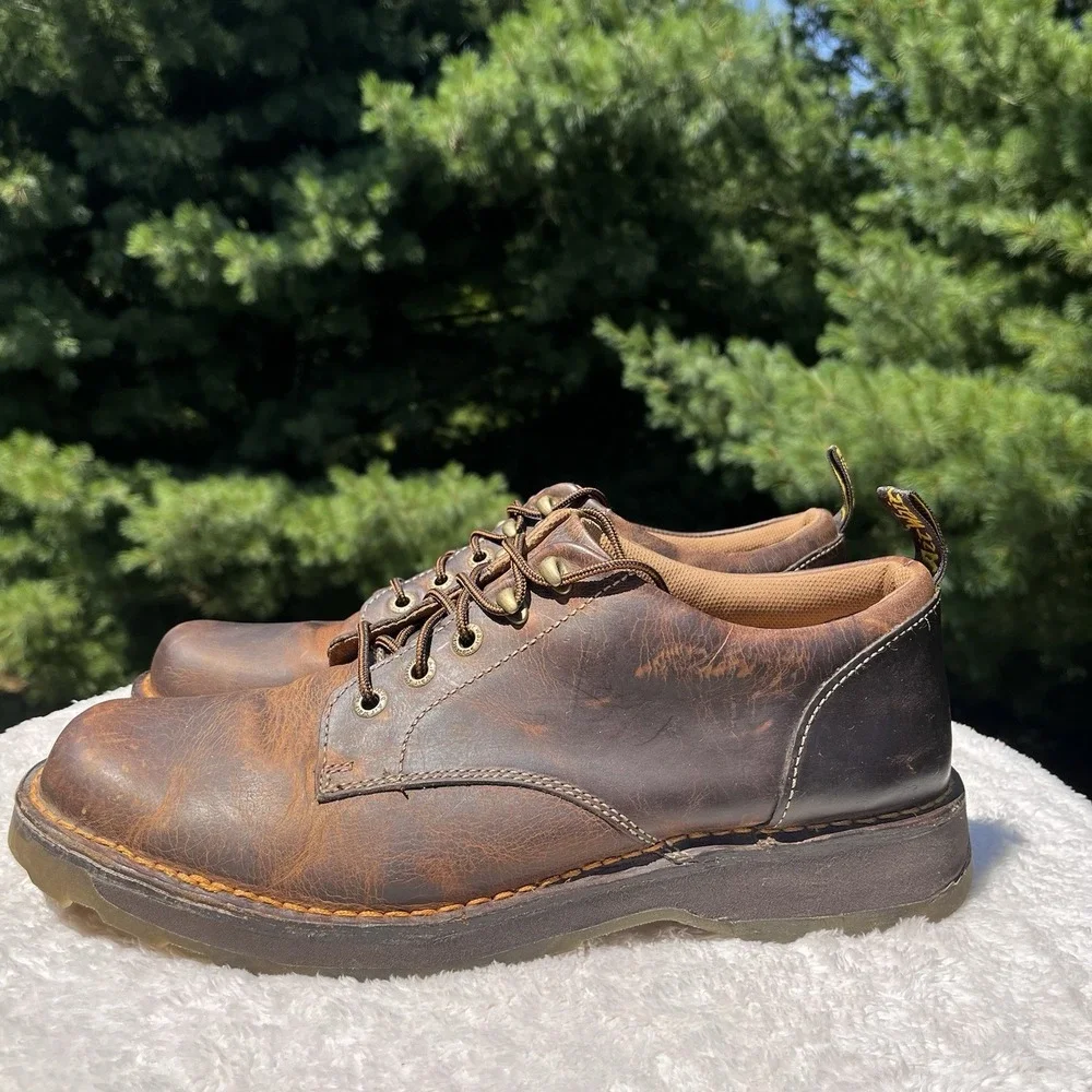 Dr Martens Lachlan Oxford Mens 14 | 48 Crazy Horse Brown Leather Shoe Distressed